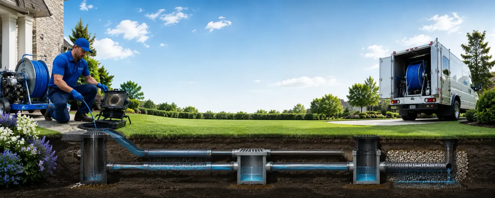 Outdoor drain cleaning information for Lavina, MT